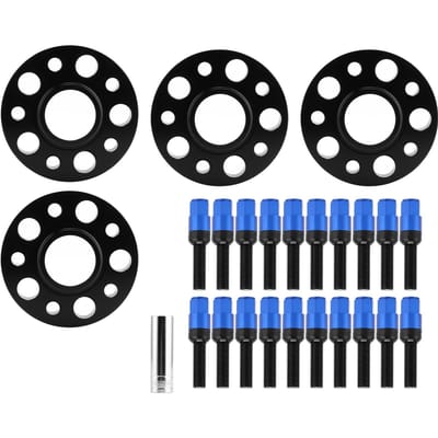 20mm Auto Naaf Centrisch Wielafstandhouders Set PCD 5x112mm Vervanging voor S4 S5 S6 SQ5 ALLROAD A7 Blue black