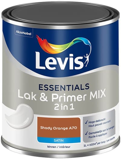 Levis - Essentials Lak & Primer Mix - Shady Orange A70 - Mengverf - 1 L
