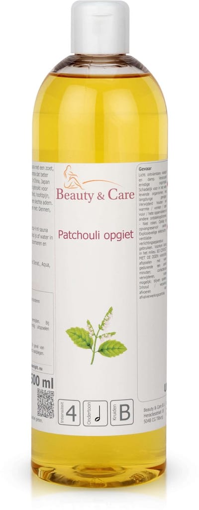 Beauty & Care - Patchouli opgiet - 500 ml. new