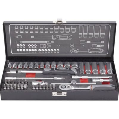 TOOLCRAFT 826386 Dopsleutelset Metrisch 1/4 (6,3 mm) 45-delig