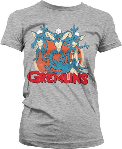 Gremlins Dames Tshirt -S- Group Grijs
