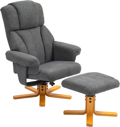 Comfortabele Relaxfauteuil met Voetenbankje en Ligfunctie tot 150 kg