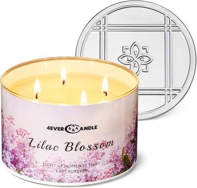 Geurkaarsen met 3 Wick voor Thuis - Sojawas Mengkaars 960g - Rookvrij en Langdurig Brandende Decoratie