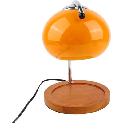 Kaarsenwarmer Lamp Houten Rek IJzeren Standaard Glazen Lampenkap Decoratieve Retro Kaars Smeltlamp met
