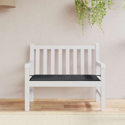 vidaXL - Tuinbankkussen - 120x50x3 - cm - oxford - stof - zwart