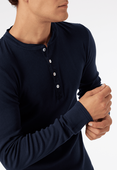 Shirt met lange mouwen, donkerblauw - Revival Karl-Heinz 6
