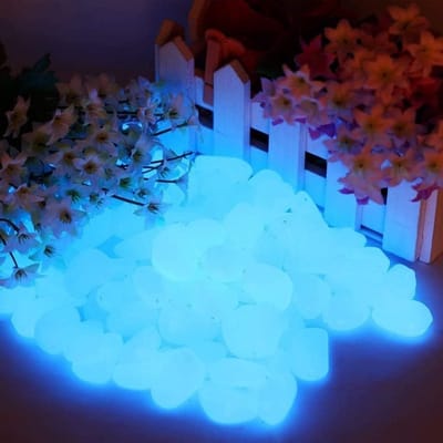 Decoratieve Blauwe Steentjes - 200 Stuks voor Tuin, Aquarium en Buitenruimte - Ideaal voor Creatieve Decoratie en Landschapsontwerp