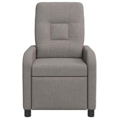 vidaXL - Recliner - Taupe - Stof