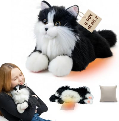 Chongker Magnetron- en gewogen gevulde dieren - Zwarte kat