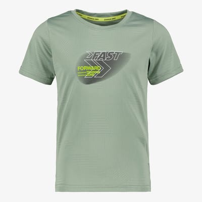 Osaga Dry jongens sport T-shirt met opdruk groen - Maat 116