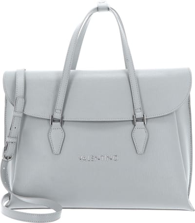 VALENTINO Schoudertas met laptopvak Whom Re Shopper Ghiaccio Lichtgrijs