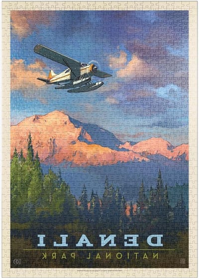 Legpuzzel Poster - Landschap Puzzel - Ontspannen Vrije Tijd - Premium Kwaliteit Karton - 1000 Stukjes - Vintage Kleuren