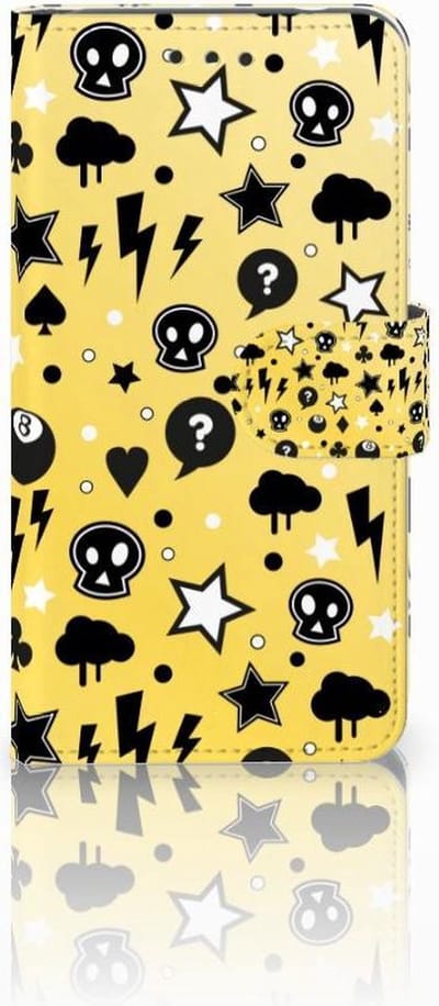 Telefoonhoesje met Naam Nokia 2 Punk Geel
