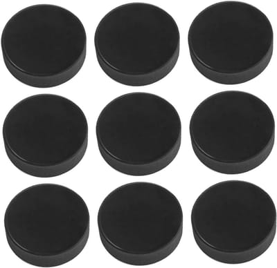 Zwarte Trainingspucks - IJshockey Pucks - Techniek Verbeteren - Voor Volwassenen - 9 Stuks - Zwart