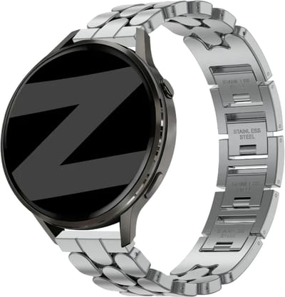 Bandz Stalen 'Oval' bandje geschikt voor Huawei Watch GT 6 - 41mm / GT 5 Pro - 41mm / GT 5 - 42mm / GT 4 - 41mm / Fossil Gen 6, 5e - 42mm / Charter HR / Q Venture Gen 4-3 / Xiaomi Watch S4 - 41mm / Withings ScanWatch 2, 1 & Light Zilver