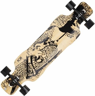 Longboard Drop Thru Cruiser - Stabiel Houten Board voor Volwassenen en Kinderen