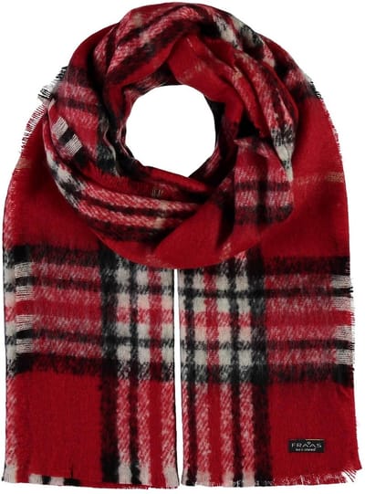 FRAAS sjaal Cashmink® stole with FRAAS pattern Red rood veelkleurig