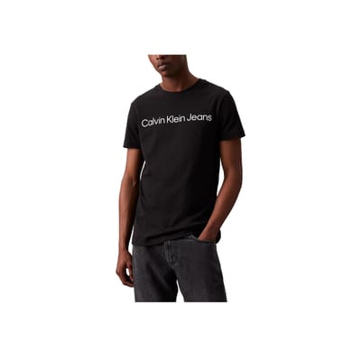 Calvin Klein core institutional logo aansluitend t-shirt CK Zwart heren maat M