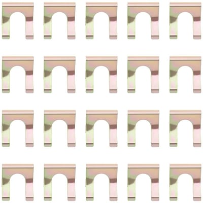 Dailygoods- Remleidingclips 20 Stuks - U-vormige Beugel - Roestvrij Staal - Lichtgewicht - Duurzaam - Voor Auto's en Vrachtwagens - Remclips