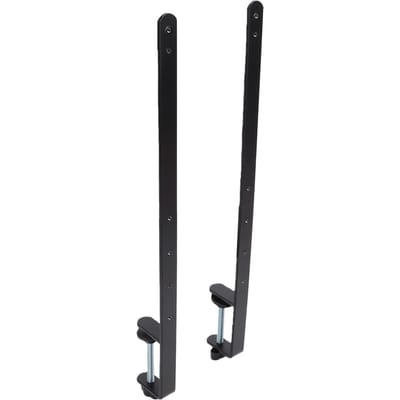 2 STuks Bureauklem Pegboard Bevestiging Verstelbaar Metalen Bureau Beugel voor Thuis Kantoor Werkplekken Zwart