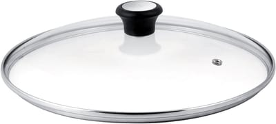 Tefal 28097912 deksel Rond Zwart, Staal, Transparant