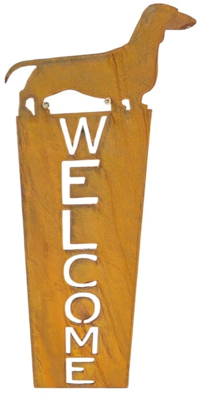Dream-Garden Decoratie bord kortharige teckel 50x18cm