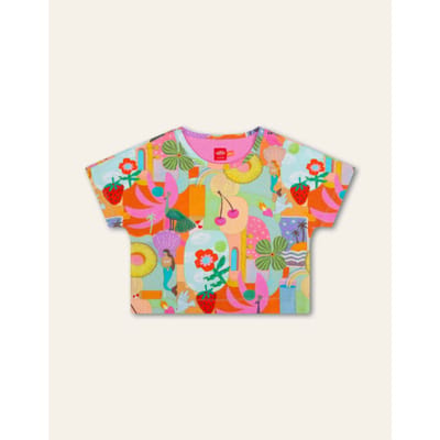 Oilily Tipp T-Shirt- maat128/8yr Meadow