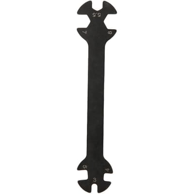 RC Auto Model Gereedschap Sleutel Open Eindsleutel Geschikt voor 3  4  5  5.5  7  8mm SchroefmoerZwart white