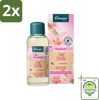 Kneipp - Massageolie - Soft Skin - Amandelbloesem - Voor zachte & soepele huid - 100 ml - Voordeelverpakking - 2 stuks - Massageolie - Zachte huid