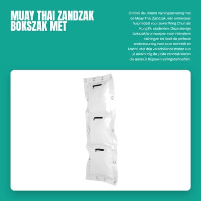 Dailygoods- Zandzak Leeg - Wing Chun Muurdoel - Bokszak - Sanda Training - Hoogwaardig Canvas - 3 Maten Beschikbaar
