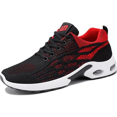 Heren ademende zomer sportschoenen, casual en comfortabele outdoor wandelschoenen, sportieve hardloopschoenen, duurzaam 39 black
