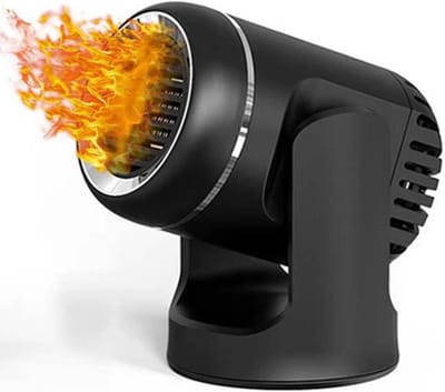 Ynkkvre - Auto-Verwarmer - Auto Kachel - Draagbare Auto Heater - Compacte Car Heater Fan - 12V/150W Warm & Koel Functie - 360° Draaibare Basis - Snelle Ontdooiing - Geschikt voor Sigarettenaansteker