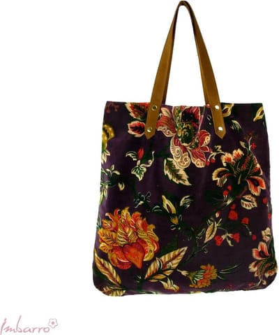 Imbarro - Tas -Shopper - Linde - Purple - 100% Katoen Velve