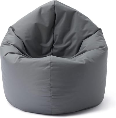 Lumaland zitzak Drops: ronde zitzak (300 l) met 2-in-1-functie voor comfortabel zitten en liggen | De dubbelagent voor ontspannende momenten binnen en buiten | Met aanpasbare EPS-vulling | Ø 120 x 75 cm
