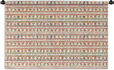 Wandkleed - Wanddoek - Regenboog - Zuid-Amerika - Patronen - 180x120 cm - Wandtapijt
