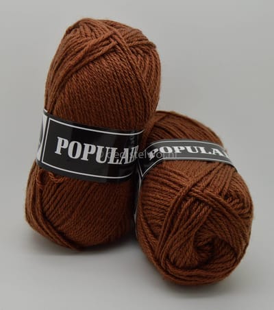 Beijer BV Populair acryl garen - beren bruin (84) - pendikte 3,5 a 4 - 1 bol
