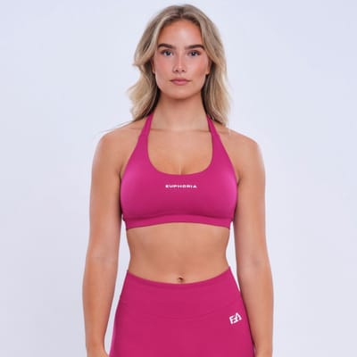 Euphoria Sport BH - Sportkleding Dames - Zonder Beugel - Uitneembare Pads - Vochtafvoerend - Roze - Maat S