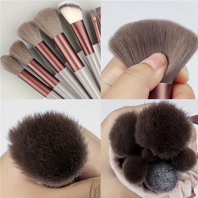 [Populaire Keuze] 13/33-delige Make-up Kwastenset, met Zachte en Pluizige Hulpmiddelen voor Foundation, Poeder en Oogschaduw Blenden. Inclusief Make-up Sponzen