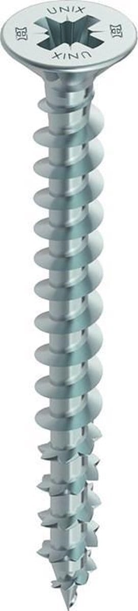 Heco universele schroef 5,0x25 mm - combikop - verzinkt - 200 stuks