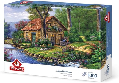 Legpuzzel 1000 stukjes - Uitdagende puzzel - Ontspanning thuis - Uniek gesneden stukjes - 27x37 cm - Meerkleurig
