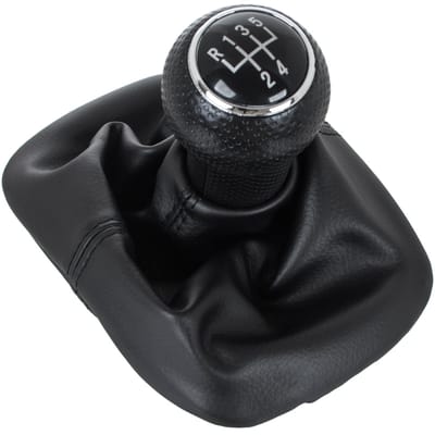 MODECAR Serie - Zwart Versnellingsknop en Boot - 5 Versnellingen + R - Volkswagen/Seat Geschikt