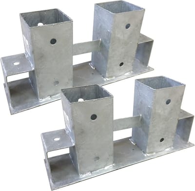 Stapelhulpen Hout - Houtstapelaars Frame - Haardhout Opslag - Verstelbaar Frame - 2 Stuks - Zilver