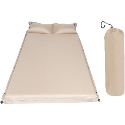 Matelas pneumatique gonflable automatique, tapis de sol épais, tente de Camping Portable, lit pneumatique auto-gonflant 2 Persons-Regular kaki