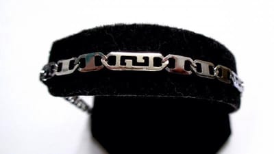 Aramat Jewels | Armbanden | Roestvrijstalen Platte Armband met Open Schakel | | | |4,5mm | Staal | Volwassenen | Verkleurd niet