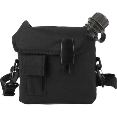 Outdoor Waterfles 1.5L Grote Capaciteit Draagbaar Plat Kampeer Waterfles met Heuptas voor