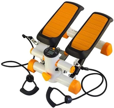 Stepper Met Piston - Hometrainer Climber - Thuis Fitness - Hydraulisch Systeem - 43x33x23 cm - Zwart