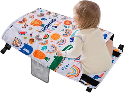 Peuter Vliegtuig Bed - Reis Hangmat - Comfortabel Reizen - Draagbaar en Opvouwbaar - 44x79 cm - Wit