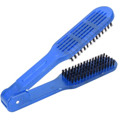 Borstel Haarborstel Antistatisch Hittebestendig Dubbelzijdig Borstel Haarborstel Kam Geel blauw
