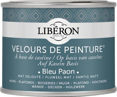Liberon Velours De Peinture Muurverf - Mat - Bleu Paon - 0,125l