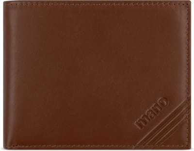 mano Don Antonio Portemonnee RFID-bescherming Leer 12 cm - Jongens - Horizontaal - cognac